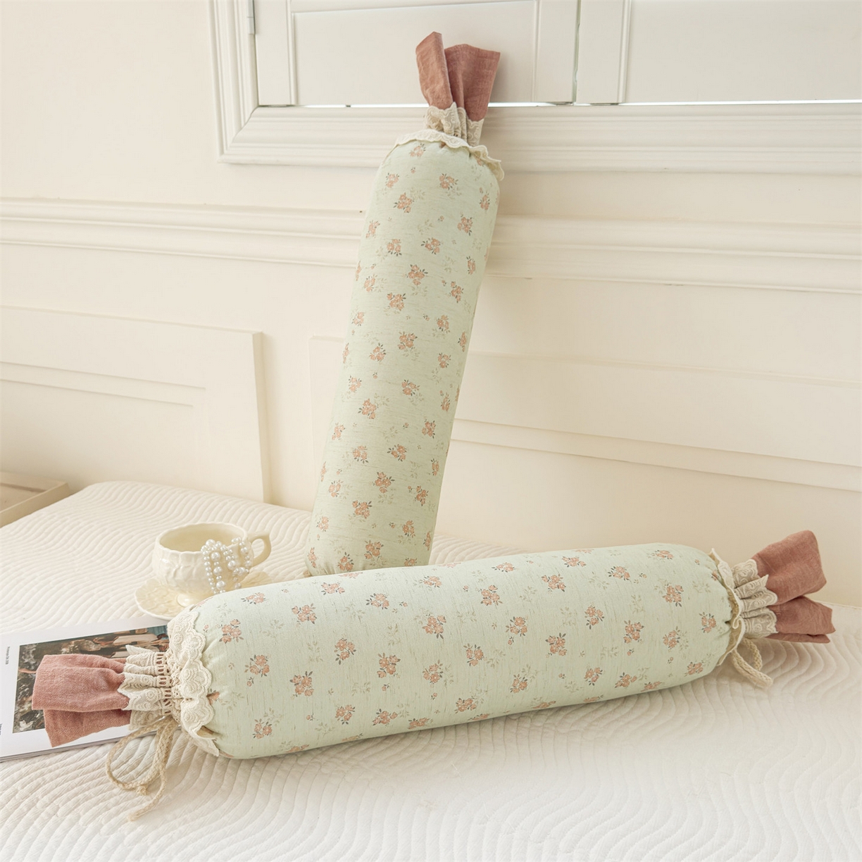 91家纺网 家纺一手货源 找家纺 麦肯锡 2025新款糖果儿童安抚抱枕  枕头枕芯 花碎暖阳/只