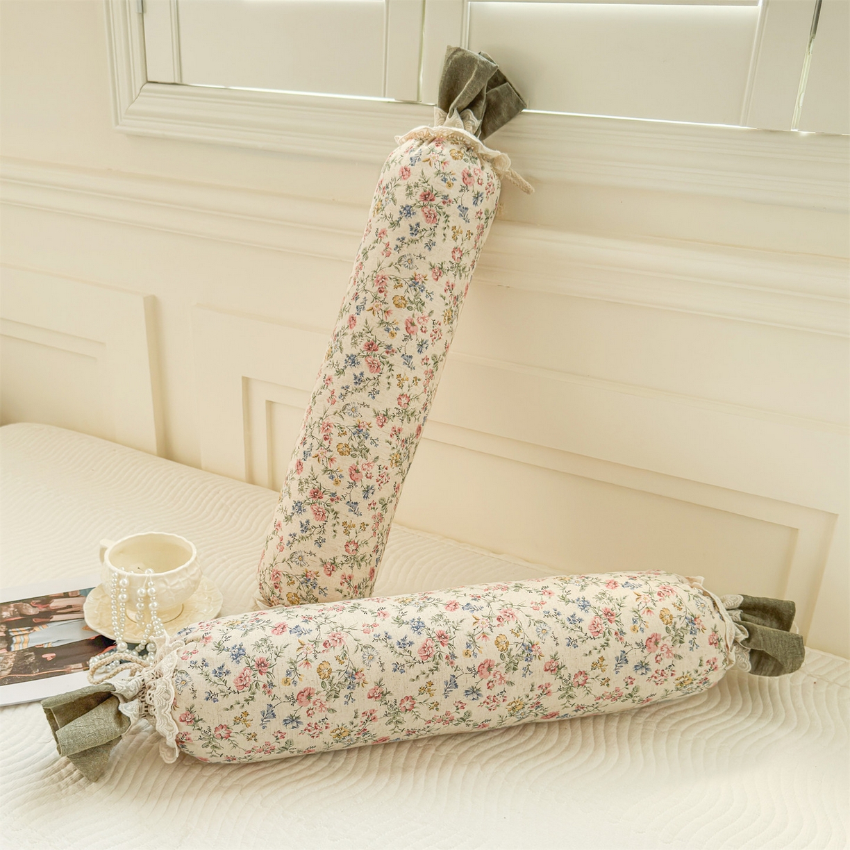 91家纺网 家纺一手货源 找家纺 麦肯锡 2025新款糖果儿童安抚抱枕  枕头枕芯 花影碎梦/只