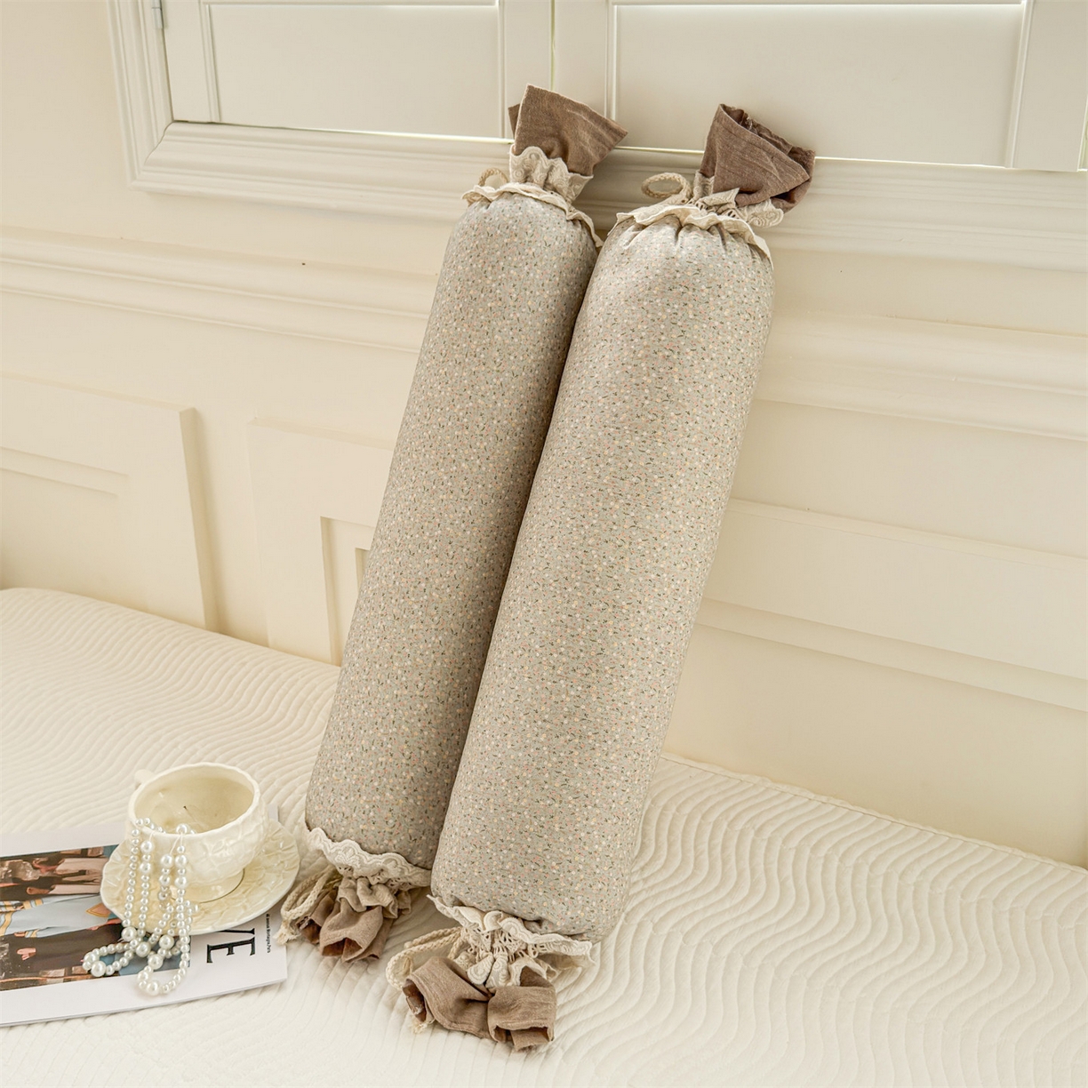 91家纺网 家纺一手货源 找家纺 麦肯锡 2025新款糖果儿童安抚抱枕  枕头枕芯 碎花眠曲/只