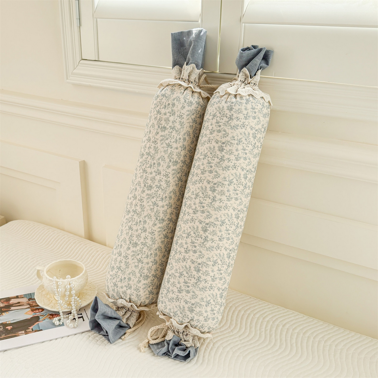 91家纺网 家纺一手货源 找家纺 麦肯锡 2025新款糖果儿童安抚抱枕  枕头枕芯 碎花小卷/只