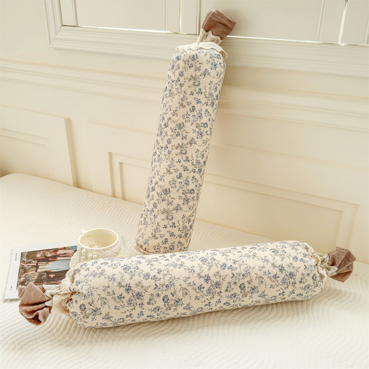 91家纺网 家纺一手货源 找家纺 麦肯锡 2025新款糖果儿童安抚抱枕  枕头枕芯 田埂花影/只