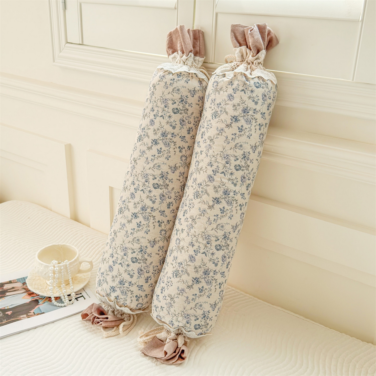 91家纺网 家纺一手货源 找家纺 麦肯锡 2025新款糖果儿童安抚抱枕  枕头枕芯 田埂花影/只