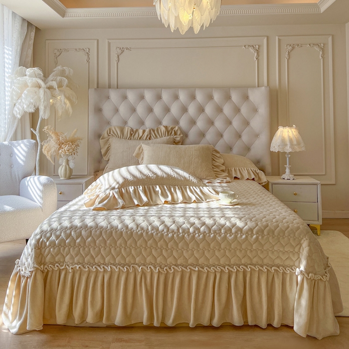 91家纺网 家纺一手货源 找家纺 （总）好儿喜家纺 2026新款雕花牛奶绒床盖四件套-秘享 （控价最低249元起）