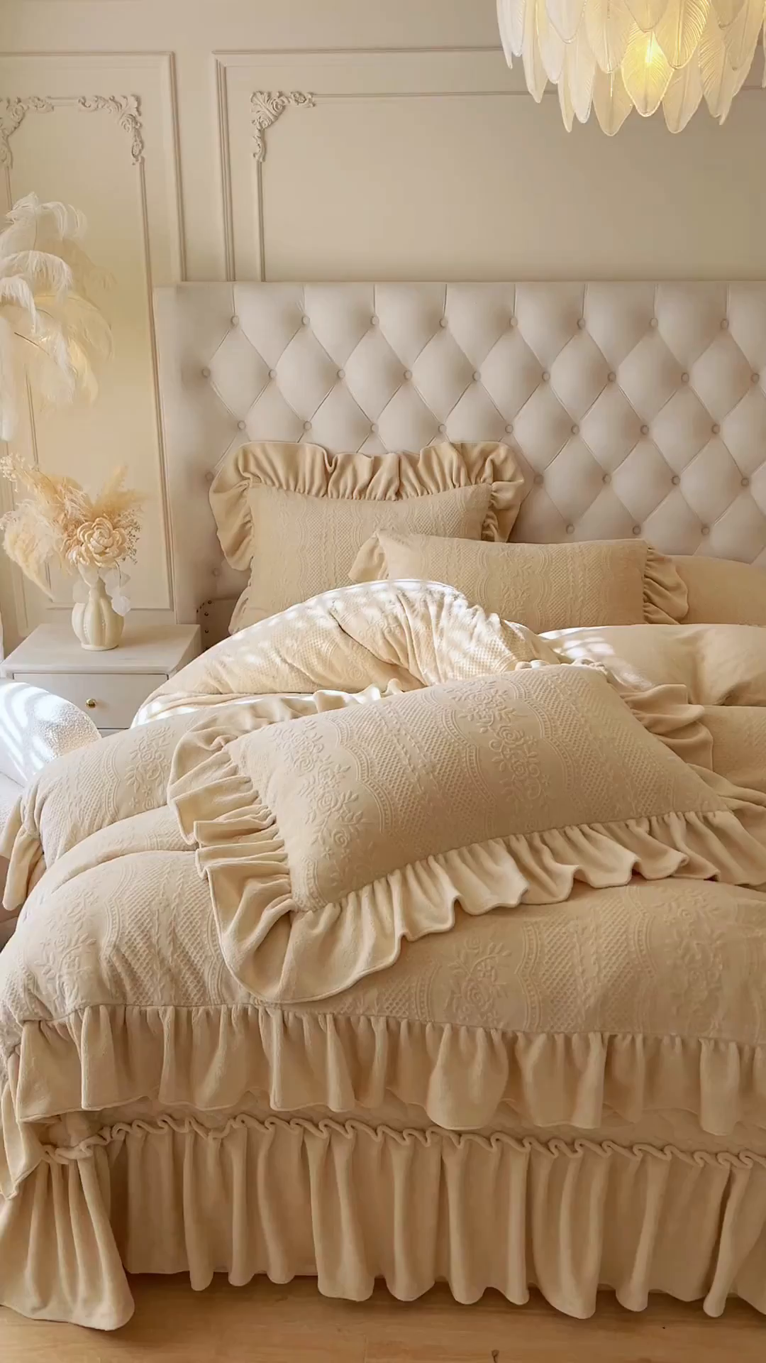 91家纺网 家纺一手货源 找家纺 （总）好儿喜家纺 2026新款雕花牛奶绒床盖四件套-秘享 （控价最低249元起）