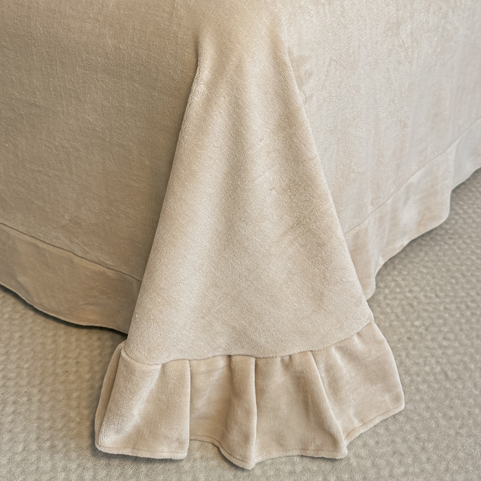 91家纺网 家纺一手货源 找家纺 金窝窝家纺 2025新款轻奢双拼全消光牛奶绒四件套-安娜 安娜-奶油咖