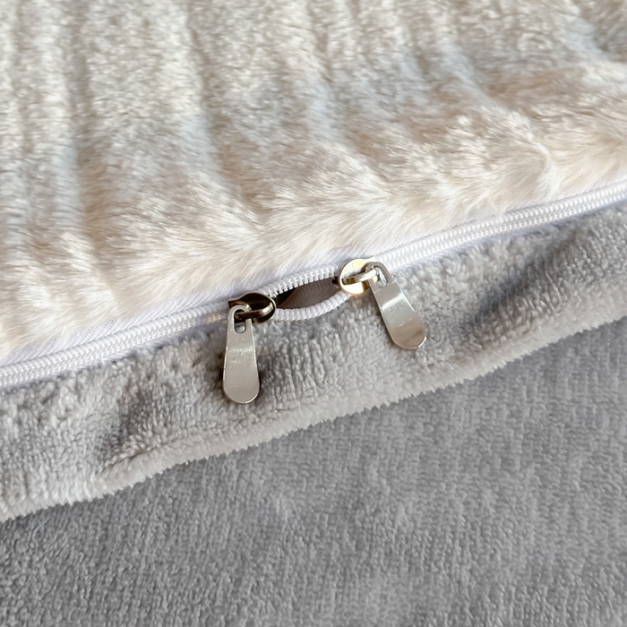 91家纺网 家纺一手货源 找家纺 金窝窝家纺 2025新款轻奢双拼全消光牛奶绒四件套-安娜 安娜-绅士灰