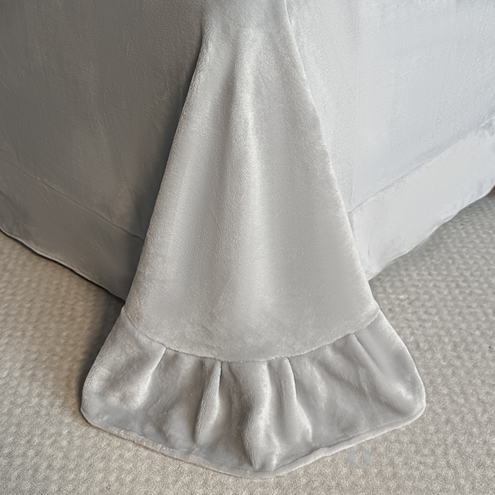 91家纺网 家纺一手货源 找家纺 金窝窝家纺 2025新款轻奢双拼全消光牛奶绒四件套-安娜 安娜-绅士灰