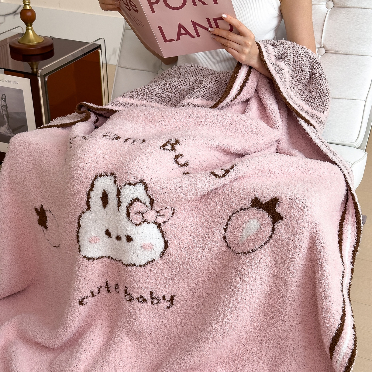 91家纺网 家纺一手货源 找家纺 （总）席世家 2025新款半边绒系列毛毯家居服