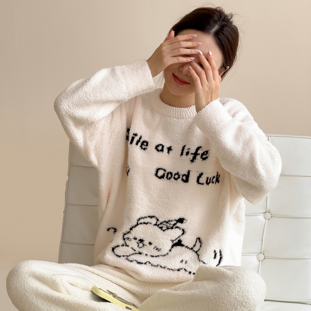 91家纺网 家纺一手货源 找家纺 （总）席世家 2025新款半边绒系列毛毯家居服