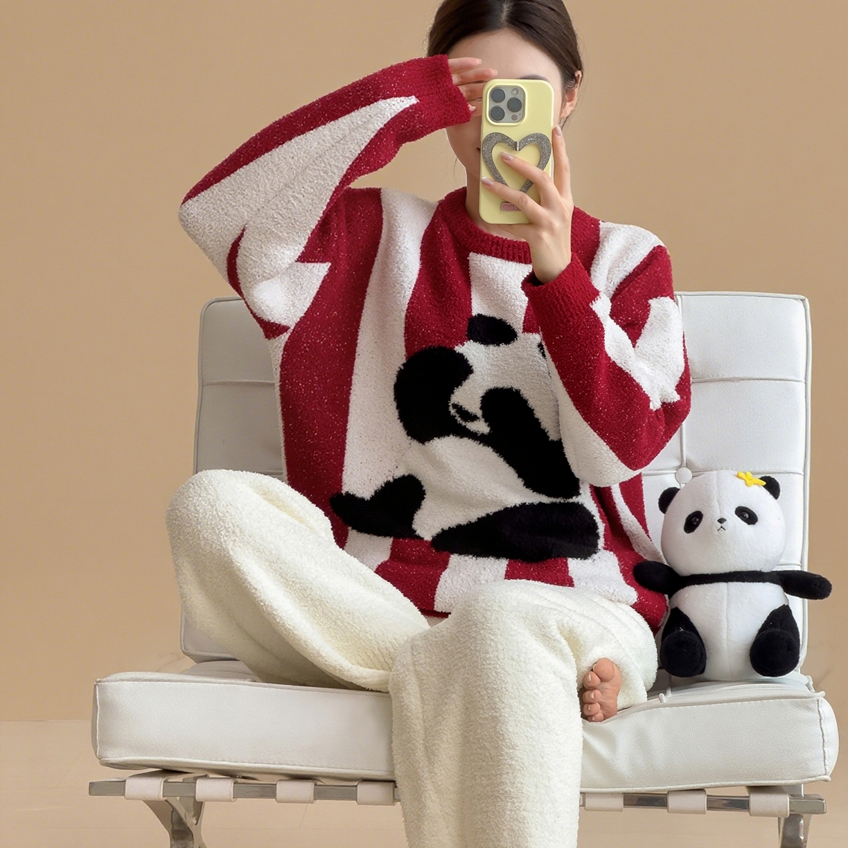 91家纺网 家纺一手货源 找家纺 （总）席世家 2025新款半边绒系列毛毯家居服