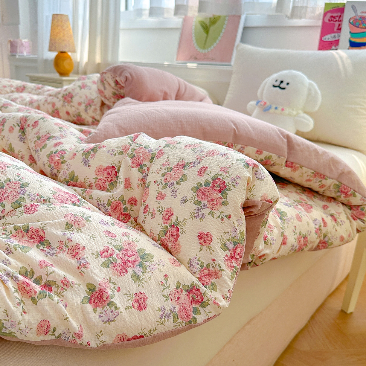 91家纺网 家纺一手货源 找家纺 （总）桔禾家纺 2026新款云感有氧双层纱冬被抗菌被春秋被被子被芯