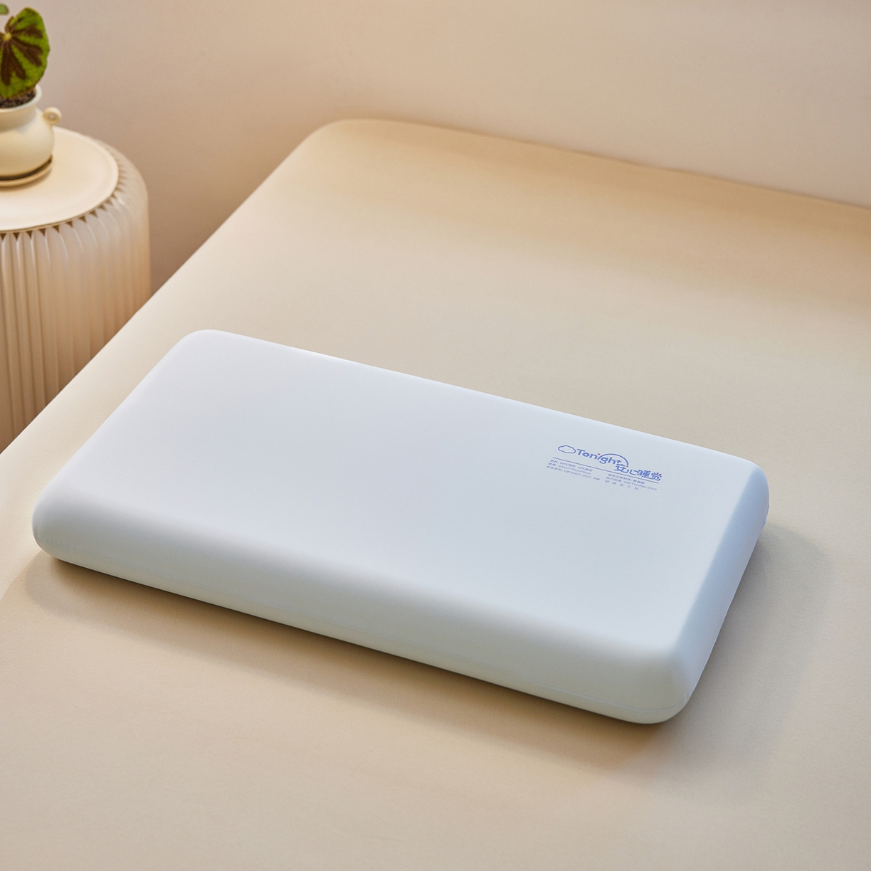 91家纺网 家纺一手货源 找家纺 晚悠家纺 2025新款安心睡觉记忆棉亲子枕枕头枕芯 天空蓝