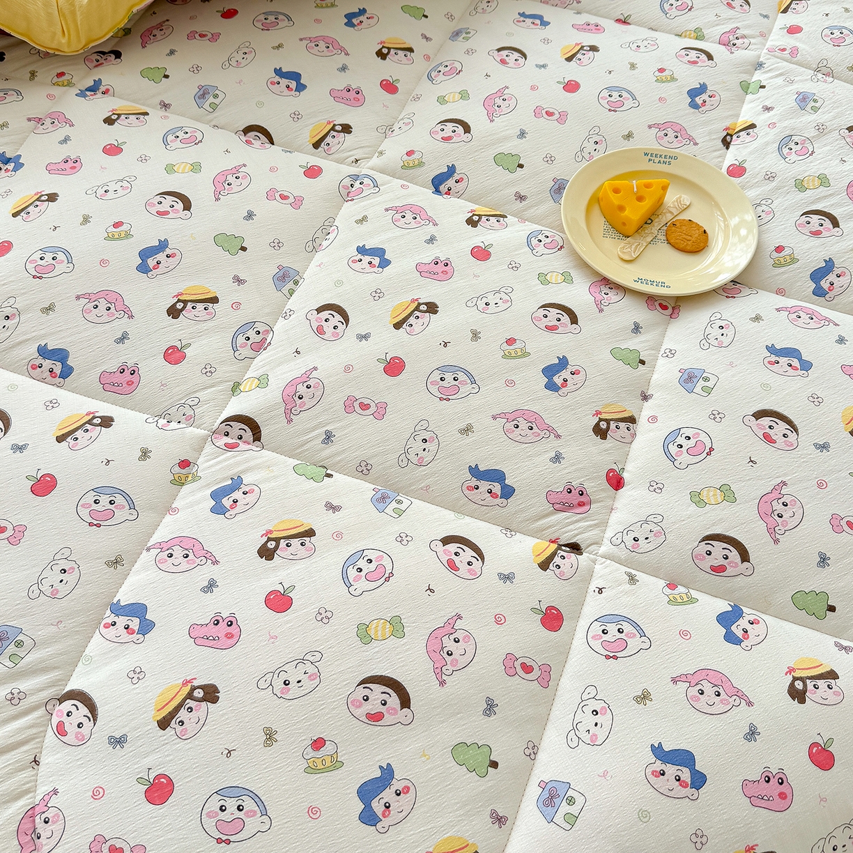 91家纺网 家纺一手货源 找家纺 桔禾家纺 2026新款云感有氧双层纱冬被抗菌被春秋被被子被芯 A类水洗双层皱皱纱冬被-好伙伴