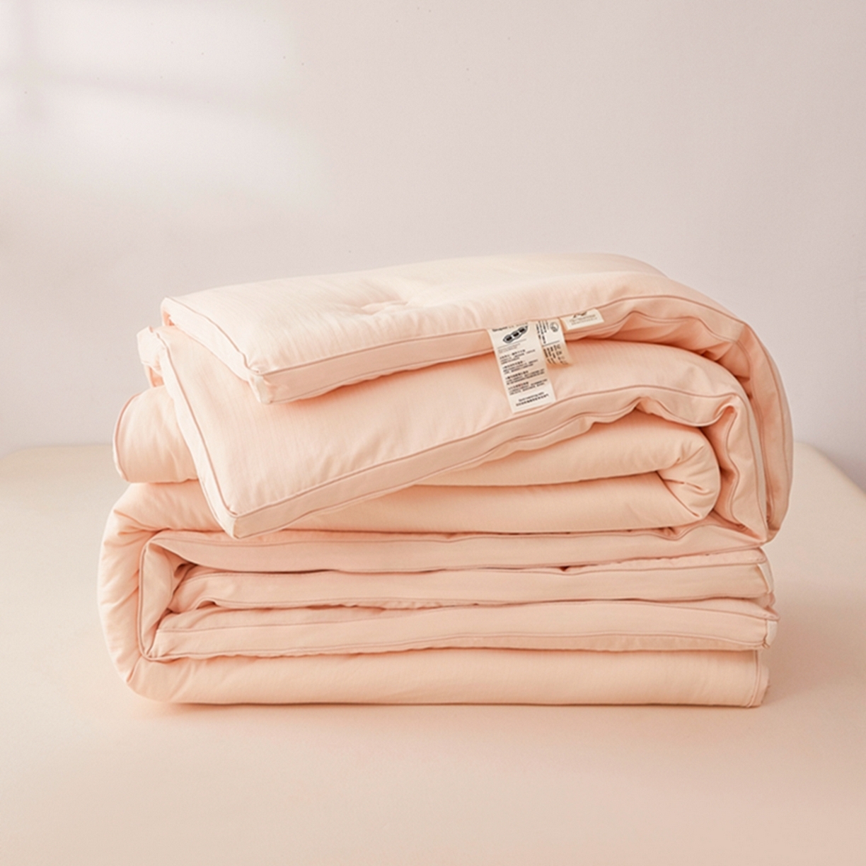 晚悠家纺 2025新款A类超柔提花大豆被被子被芯 粉玉