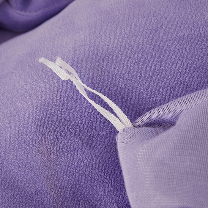 91家纺网 家纺一手货源 找家纺 程百万家纺 2025新款铂金绒夹棉刺绣床裙套件 紫色