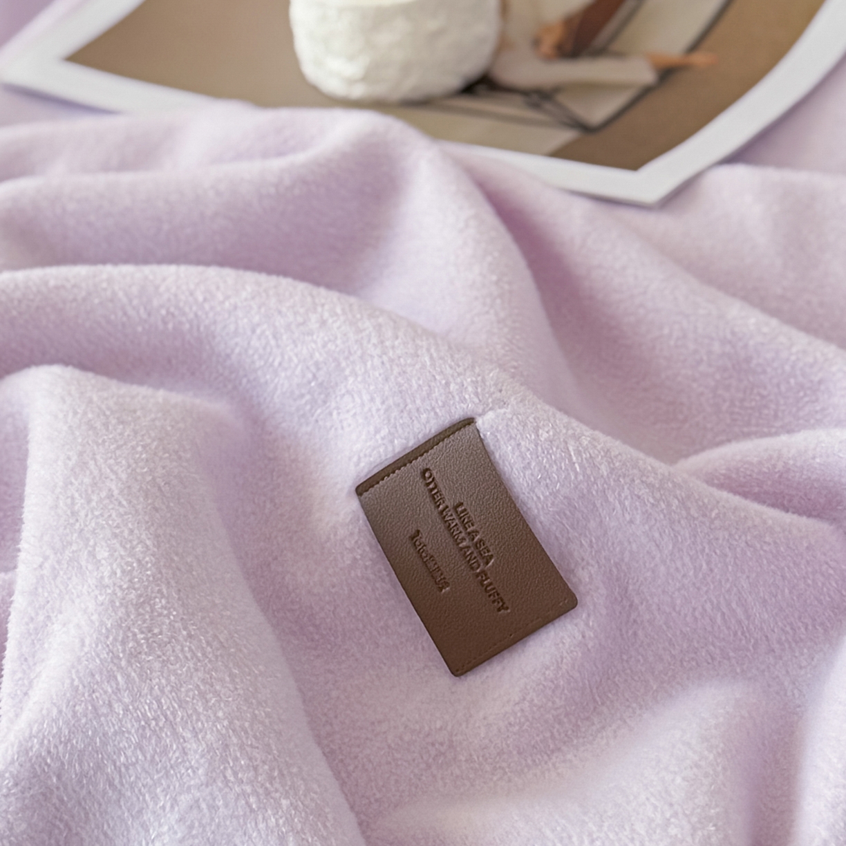 91家纺网 家纺一手货源 找家纺 金喜 2025新款双面仿羊绒多功能毯毛毯盖毯 香芋紫