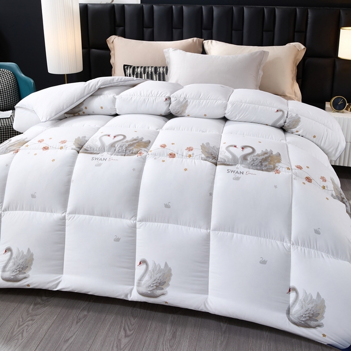 91家纺网 家纺一手货源 找家纺 （总）船王家纺 2025新款亲肤保暖玫瑰大鹅被