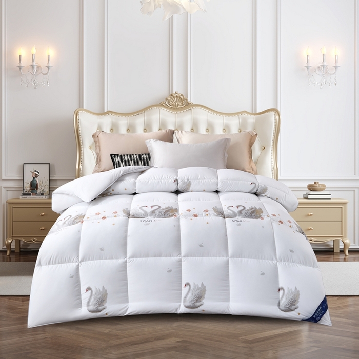 91家纺网 家纺一手货源 找家纺 （总）船王家纺 2025新款亲肤保暖玫瑰大鹅被