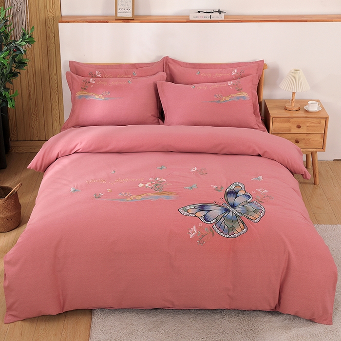 91家纺网 家纺一手货源 找家纺 （总）浩情国际婚庆供货中心 2026新款秋冬60S高端全棉刺绣磨毛系列