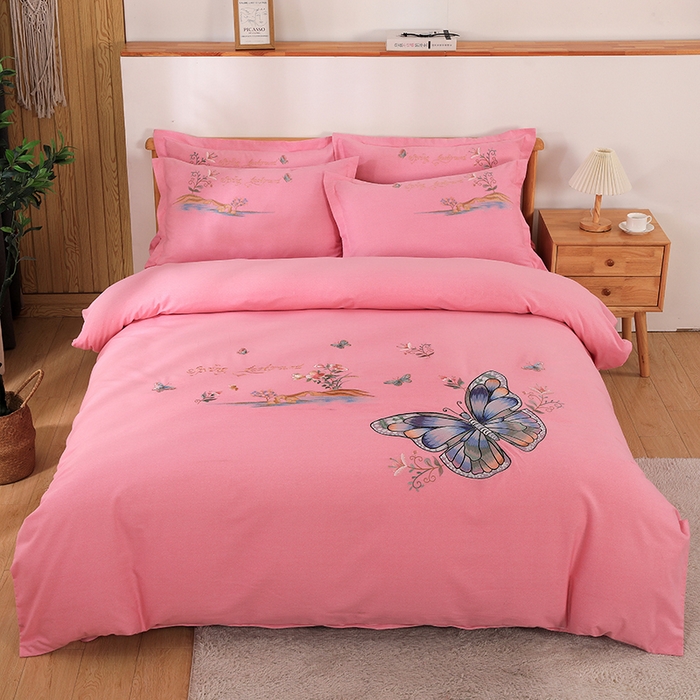 91家纺网 家纺一手货源 找家纺 （总）浩情国际婚庆供货中心 2026新款秋冬60S高端全棉刺绣磨毛系列