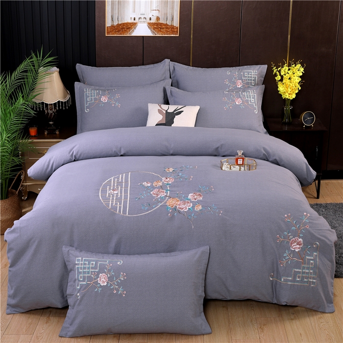 91家纺网 家纺一手货源 找家纺 （总）浩情国际婚庆供货中心 2026新款秋冬60S高端全棉刺绣磨毛系列