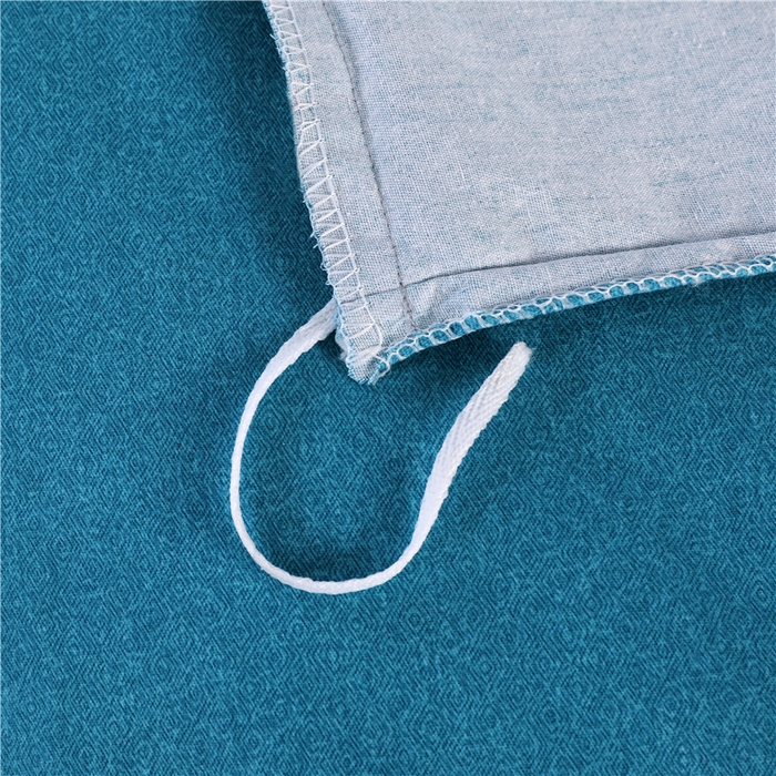 91家纺网 家纺一手货源 找家纺 浩情国际婚庆供货中心 2026新款秋冬60S高端全棉刺绣磨毛系列 花开满庭-贵族蓝