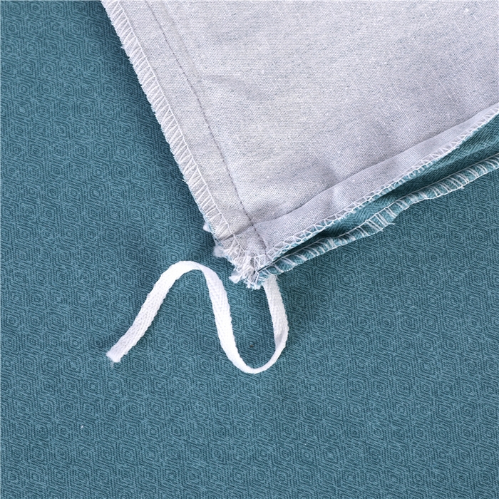 91家纺网 家纺一手货源 找家纺 浩情国际婚庆供货中心 2026新款秋冬60S高端全棉刺绣磨毛系列 花开满庭-蓝灰