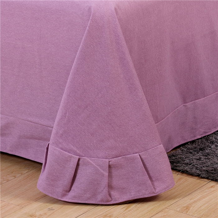 91家纺网 家纺一手货源 找家纺 浩情国际婚庆供货中心 2026新款秋冬60S高端全棉刺绣磨毛系列 花开满庭-紫豆沙