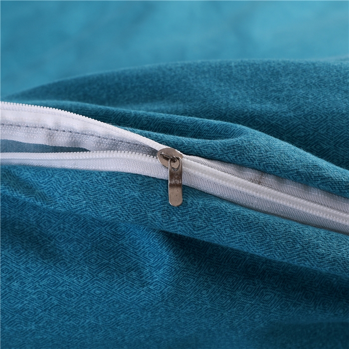 91家纺网 家纺一手货源 找家纺 浩情国际婚庆供货中心 2026新款秋冬60S高端全棉刺绣磨毛系列 花开满庭-贵族蓝