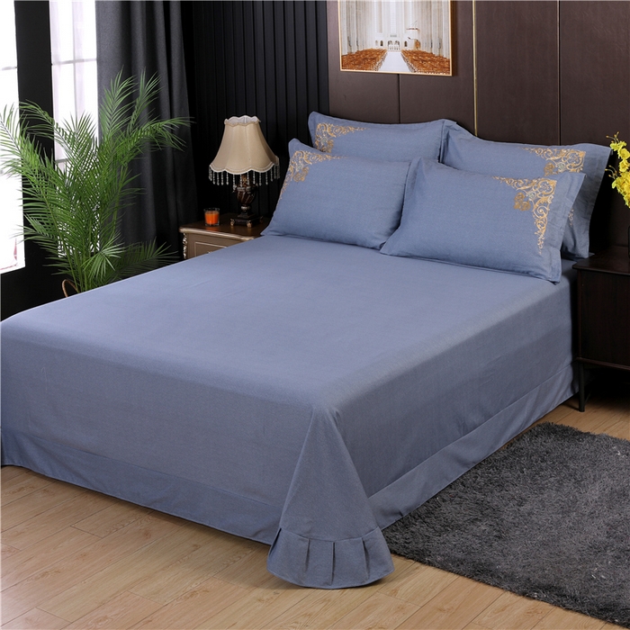 91家纺网 家纺一手货源 找家纺 浩情国际婚庆供货中心 2026新款秋冬60S高端全棉刺绣磨毛系列 北欧风情-银灰