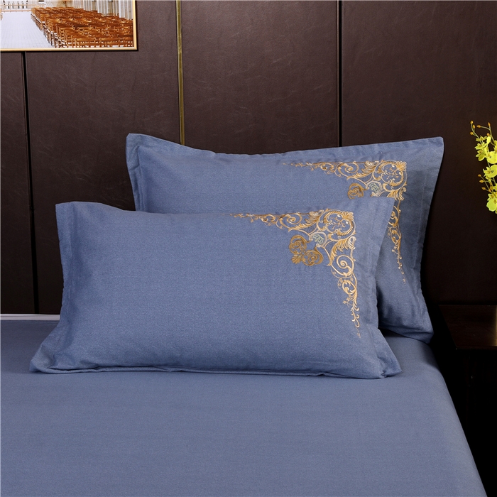 91家纺网 家纺一手货源 找家纺 浩情国际婚庆供货中心 2026新款秋冬60S高端全棉刺绣磨毛系列 北欧风情-银灰