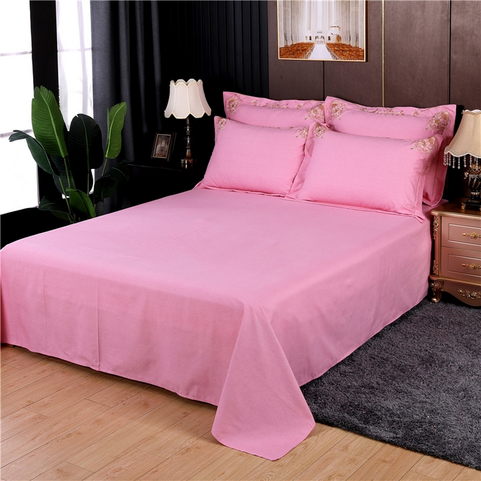 91家纺网 家纺一手货源 找家纺 浩情国际婚庆供货中心 2026新款秋冬60S高端全棉刺绣磨毛系列 斯威特-樱花粉