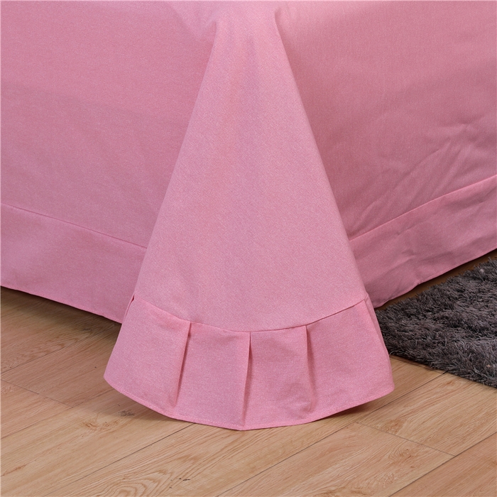 91家纺网 家纺一手货源 找家纺 浩情国际婚庆供货中心 2026新款秋冬60S高端全棉刺绣磨毛系列 花开满庭-樱花粉