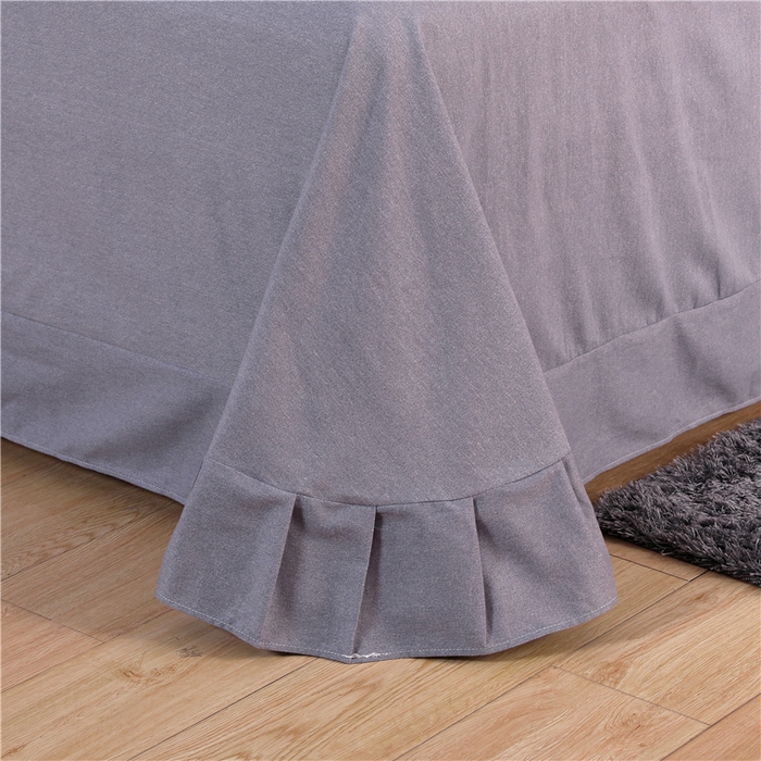 91家纺网 家纺一手货源 找家纺 浩情国际婚庆供货中心 2026新款秋冬60S高端全棉刺绣磨毛系列 北欧风情-气质灰