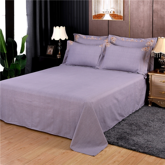 91家纺网 家纺一手货源 找家纺 浩情国际婚庆供货中心 2026新款秋冬60S高端全棉刺绣磨毛系列 斯威特-气质灰