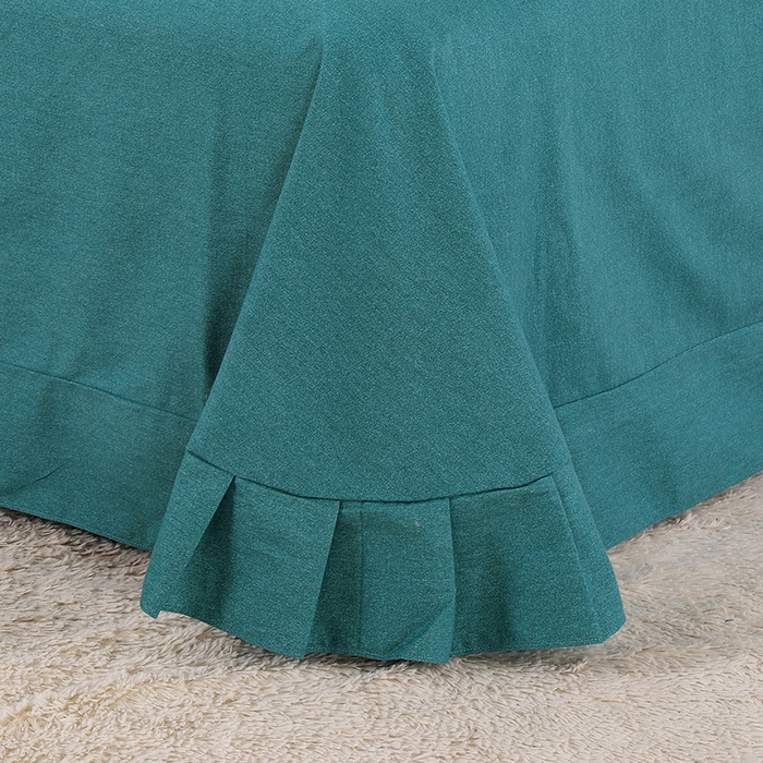 91家纺网 家纺一手货源 找家纺 浩情国际婚庆供货中心 2026新款秋冬60S高端全棉刺绣磨毛系列 翩翩蝶影-淡雅绿