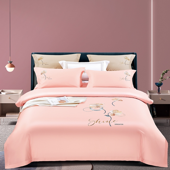 91家纺网 家纺一手货源 找家纺 （总）浩情国际婚庆供货中心 2026新品- 秋冬高支密全棉长绒棉磨毛高端刺绣系列四件套