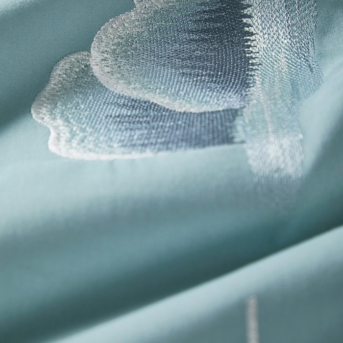 91家纺网 家纺一手货源 找家纺 浩情国际婚庆供货中心 2026新品- 秋冬高支密全棉长绒棉磨毛高端刺绣系列四件套 山水情-水兰