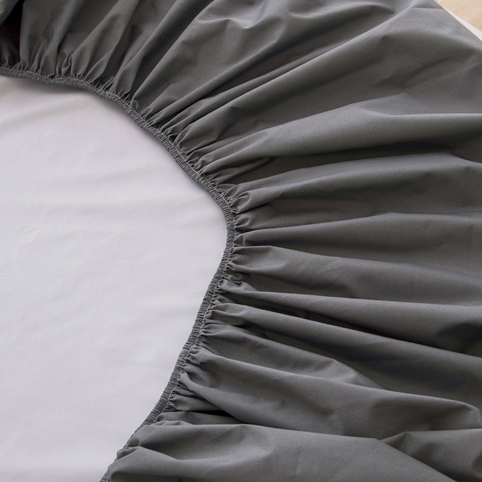 91家纺网 家纺一手货源 找家纺 茗婷家纺 2026新款供跨境外贸纯色印花防水床笠 深灰