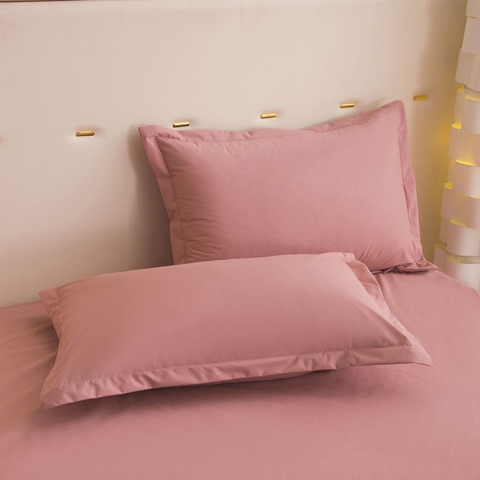 91家纺网 家纺一手货源 找家纺 茗婷家纺 2026新款供跨境外贸纯色印花防水床笠 豆沙