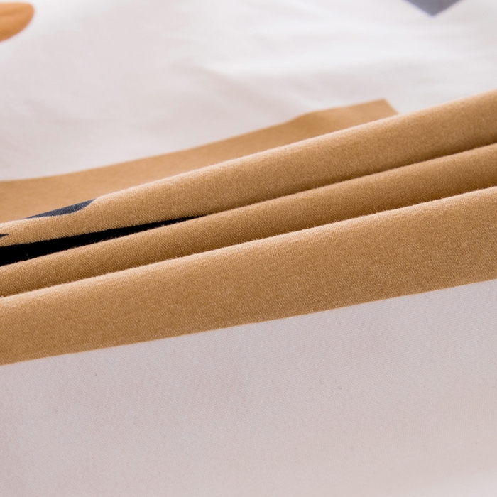 91家纺网 家纺一手货源 找家纺 茗婷家纺 2025新款供跨境外贸纯色印花防水床笠 比尔熊