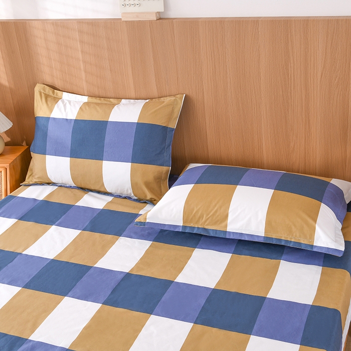 91家纺网 家纺一手货源 找家纺 茗婷家纺 2025新款供跨境外贸纯色印花防水床笠 简单爱