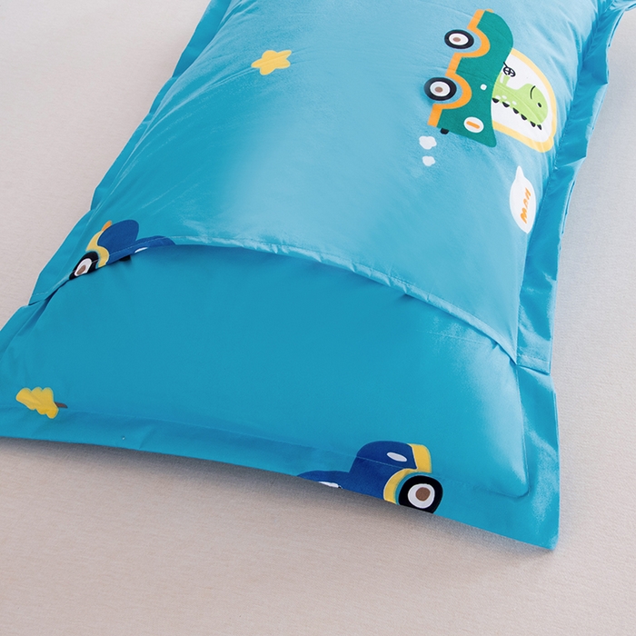 91家纺网 家纺一手货源 找家纺 茗婷家纺 2025新款供跨境外贸纯色印花防水床笠 汽车总动员