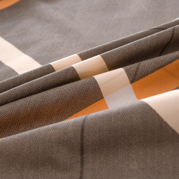 91家纺网 家纺一手货源 找家纺 茗婷家纺 2025新款供跨境外贸纯色印花防水床笠 时代印象-灰