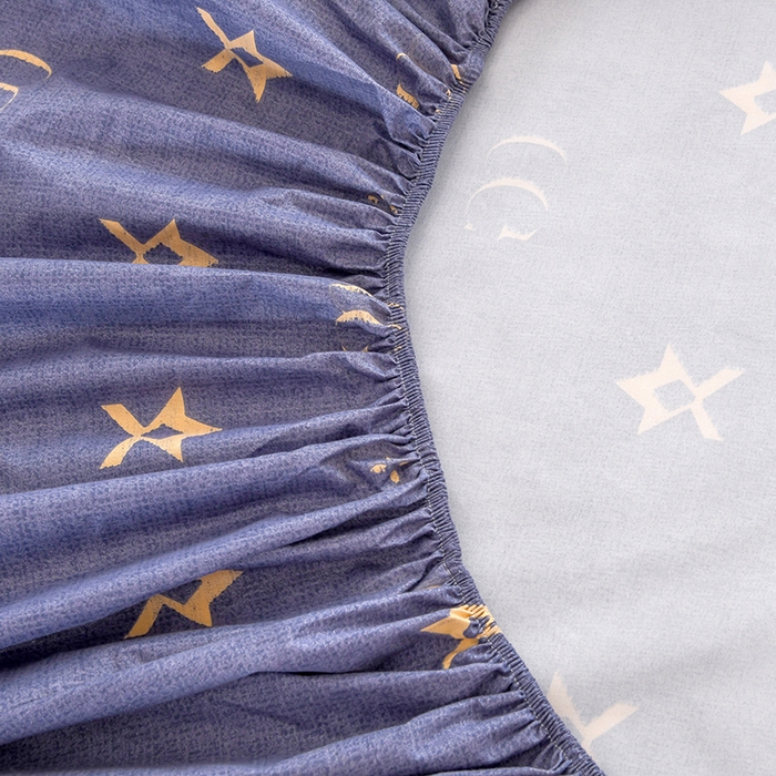 91家纺网 家纺一手货源 找家纺 茗婷家纺 2025新款供跨境外贸纯色印花防水床笠 时尚秀