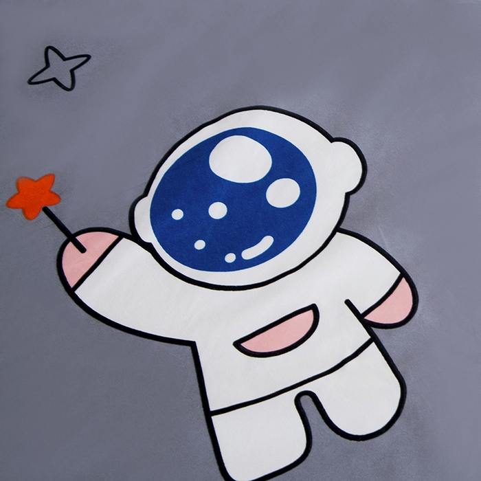 91家纺网 家纺一手货源 找家纺 茗婷家纺 2025新款供跨境外贸纯色印花防水床笠 太空旅行