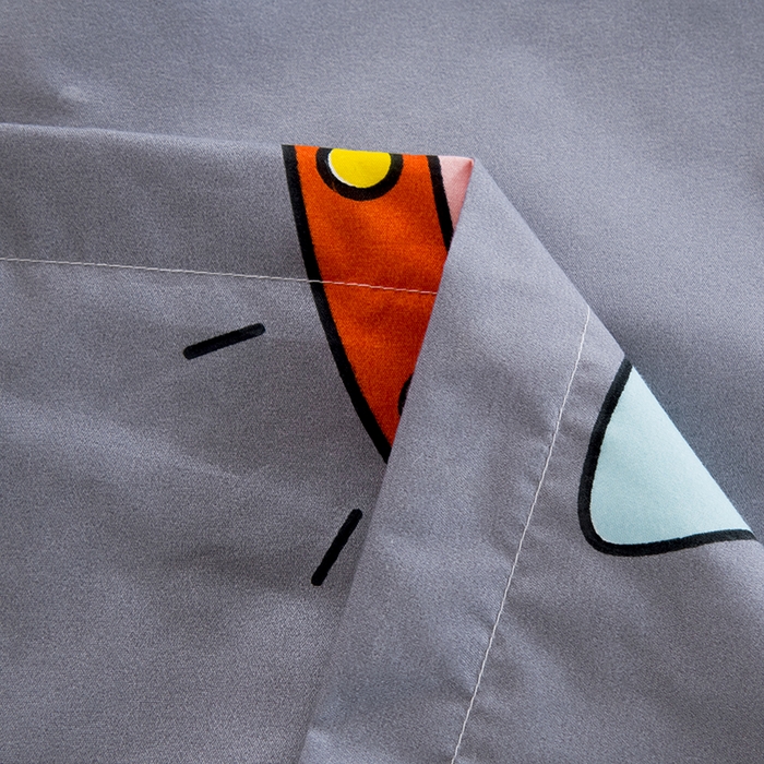 91家纺网 家纺一手货源 找家纺 茗婷家纺 2025新款供跨境外贸纯色印花防水床笠 太空旅行