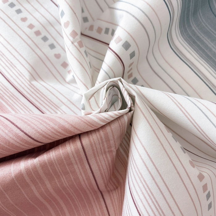 91家纺网 家纺一手货源 找家纺 茗婷家纺 2025新款供跨境外贸纯色印花防水床笠 条纹