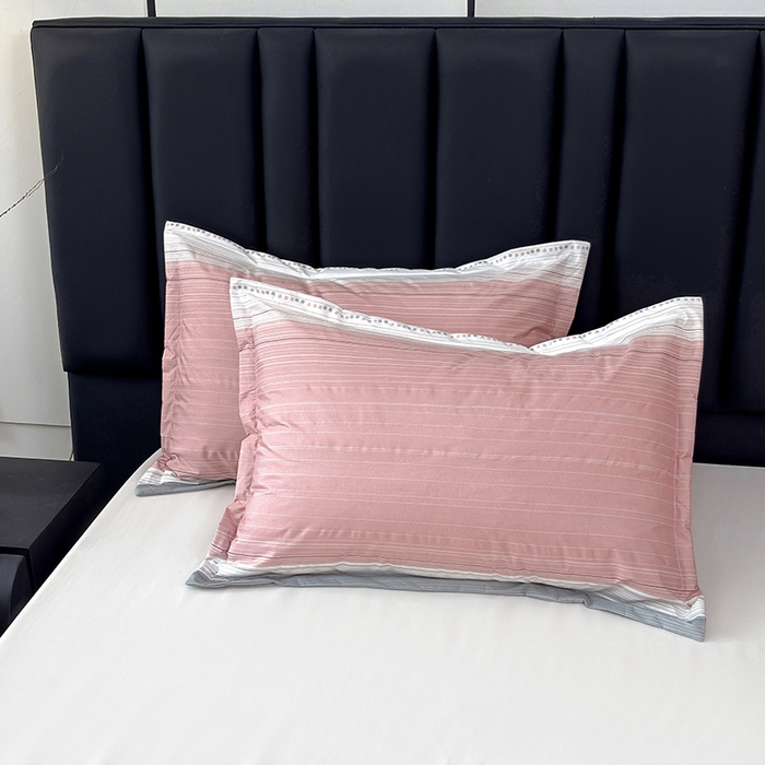 91家纺网 家纺一手货源 找家纺 茗婷家纺 2025新款供跨境外贸纯色印花防水床笠 条纹