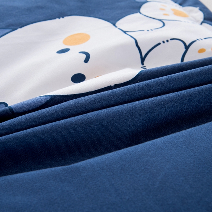 91家纺网 家纺一手货源 找家纺 茗婷家纺 2025新款供跨境外贸纯色印花防水床笠 小龙人